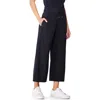 Nz Active By Nic+zoe Tech Stretch Wide Leg Crop Performance Pants In Black