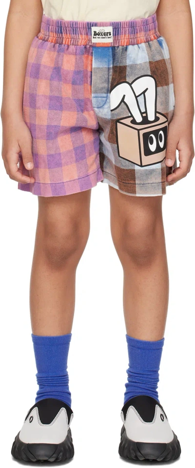 Nzkidzzz Kids Multicolor 'chillin' Shorts In Multicolour