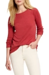 Nzt By Nic+zoe Boat Neck Bracelet Sleeve Top In Tandoori Heather