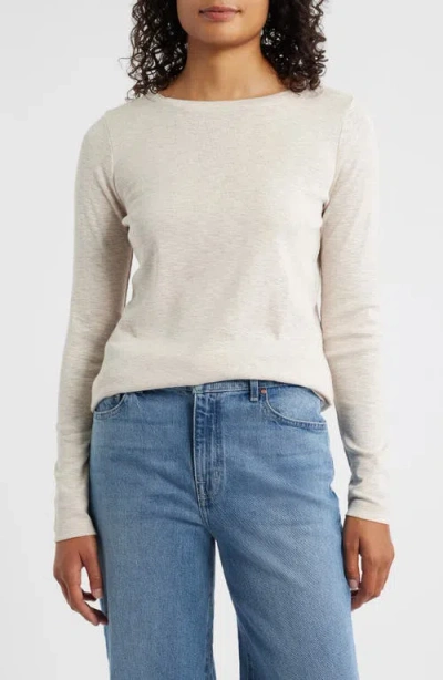 Nzt By Nic+zoe Boat Neck Top In Gray