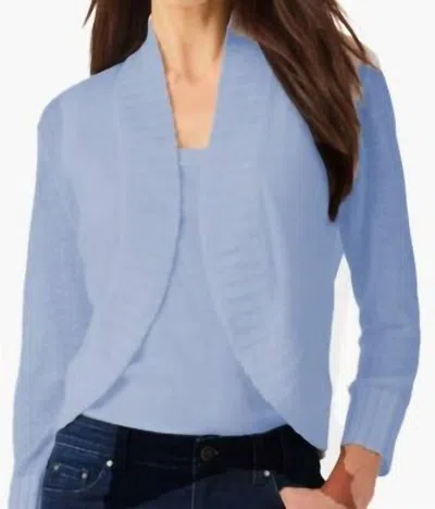 Nzt By Nic+zoe Bolero Cardigan In Powder Blue