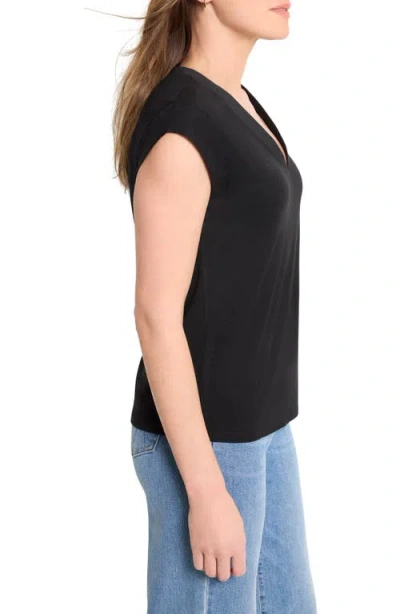 Nzt By Nic+zoe Cap Sleeve V-neck Top