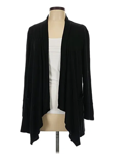 Pre-owned Nzt By Nic+zoe Cardigan Sweater In Black