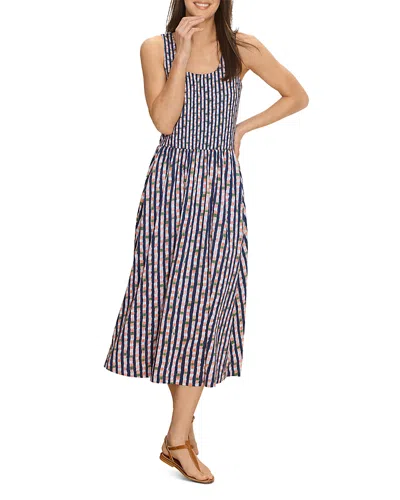 Nzt By Nic+zoe Dani Reef Stripe Midi Dress In Multi