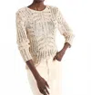 Nzt By Nic+zoe Denim Dot Sweater In Neutral Multi