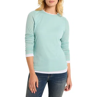 NZT BY NIC+ZOE NZT BY NIC+ZOE DOUBLE LAYER LONG SLEEVE T-SHIRT