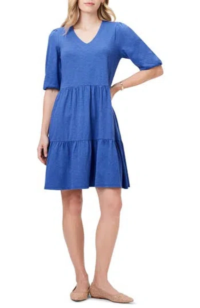 NZT BY NIC+ZOE NZT BY NIC+ZOE ELBOW SLEEVE TIERED DRESS 