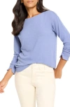 Nzt By Nic+zoe Everyday Easy Cozy Knit Top In Blue