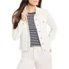 Nzt By Nic+zoe French Terry Trucker Jacket In White