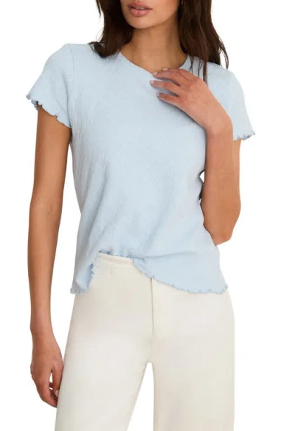Nzt By Nic+zoe Geometric Lace T-shirt In Blue