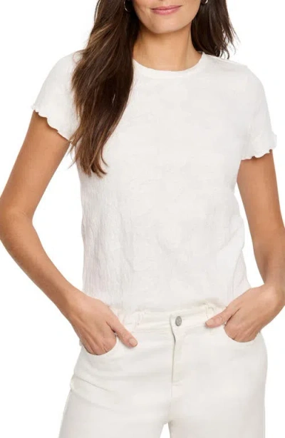 NZT BY NIC+ZOE NZT BY NIC+ZOE LACE KNIT COTTON T-SHIRT