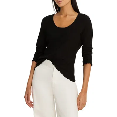 Nzt By Nic+zoe Lace Scoop Neck Top In Black