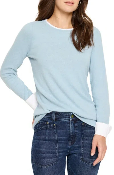 Nzt By Nic+zoe Cozy Cuffed Sweater In Starlight