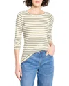 Nzt By Nic+zoe Stripe Cotton Blend T-shirt In Multi