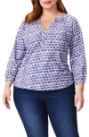 NZT BY NIC+ZOE MIXED MEDALLION TOP