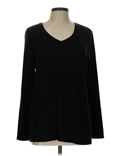 Pre-owned Nzt By Nic+zoe Pullover Sweater In Black