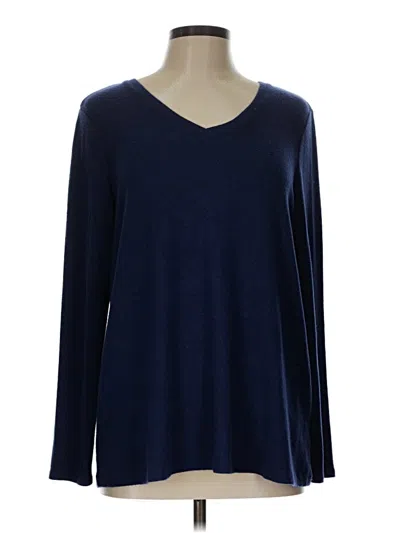 Pre-owned Nzt By Nic+zoe Pullover Sweater In Blue