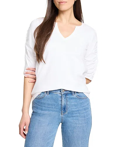 NZT BY NIC+ZOE NZT BY NIC+ZOE RUCHED ELBOW SLEEVE TOP