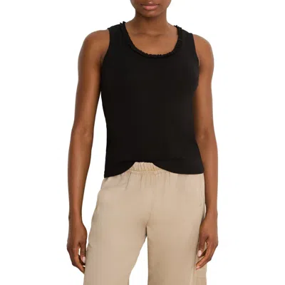 Nzt By Nic+zoe Ruffle Neck Tank In Multi