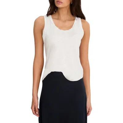 Nzt By Nic+zoe Ruffle Neck Tank In Multi