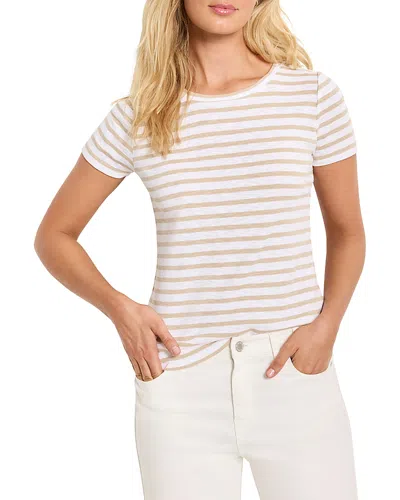 Nzt By Nic+zoe Scoop Neck Stripe Tee