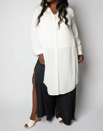Nzt By Nic+zoe Statement Shirt In Cream In White