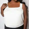 Nzt By Nic+zoe Statement Tank In Cream In White