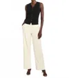 Nzt By Nic+zoe Stretch Suiting Lenox Wide-leg Pant In Canvas In Black