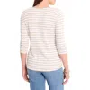 Nzt By Nic+zoe Stripe Boat Neck T-shirt In Multi