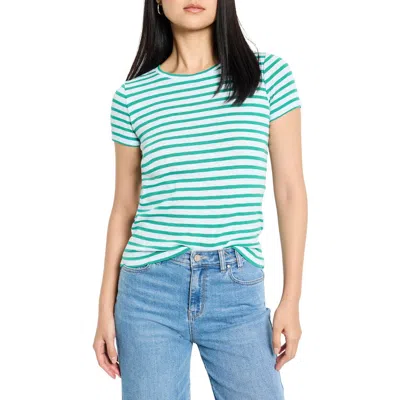 Nzt By Nic+zoe Scoop Neck Stripe Tee