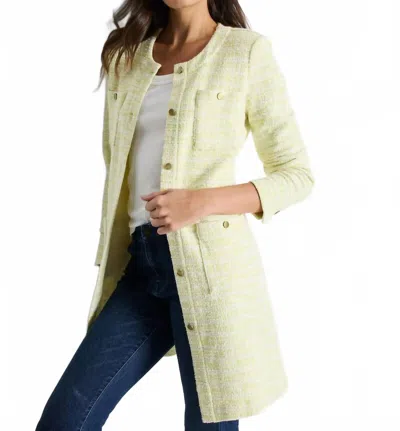Nzt By Nic+zoe Textured Statement Jacket In Green Mix
