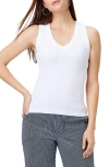 NZT BY NIC+ZOE V-NECK COTTON BLEND TANK