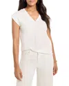 Nzt By Nic+zoe Cap Sleeve V-neck Top