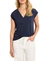 Nzt By Nic+zoe Cap Sleeve V-neck Top