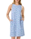 Nzt Nic+zoe Dotty Ikat Sleeveless Shift Dress In Blue Multi
