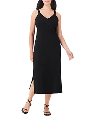 Nzt Nic+zoe V Neck Tank Dress In Black Onyx