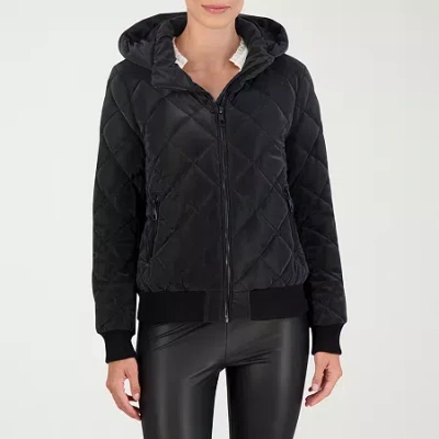 O&l Womens Heavyweight Bomber Jacket In Black