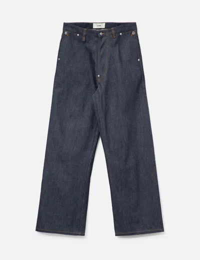 O. Files Japanese Tulip Raw Denim Jeans In Multi