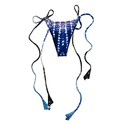 O Niki Women's Blue / White Water White - Bikini Bottom