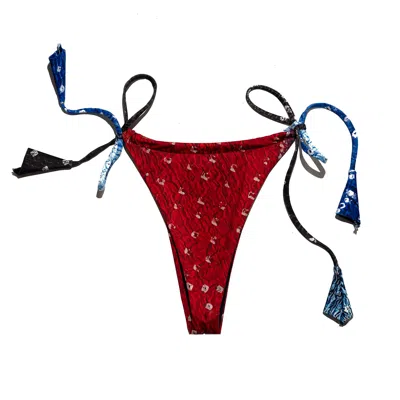 O Niki Women's Fire Red - Bikini Bottoms In Burgundy