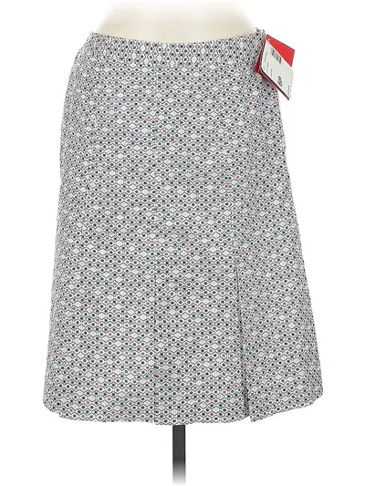 Pre-owned O Oscar De La Renta Casual Skirt In White