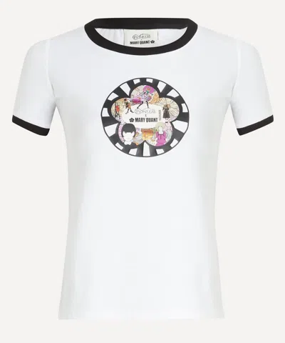 O Pioneer Women's X Mary Quant Ringer T-shirt In Multi