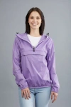 O8lifestyle Unisex 1/4 Zip Rain Jacket In Ligt Purple