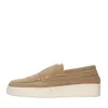 Oa-non-fashion Oa Non-fashion Flat Shoes Beige In Beige Chiari E Naturali