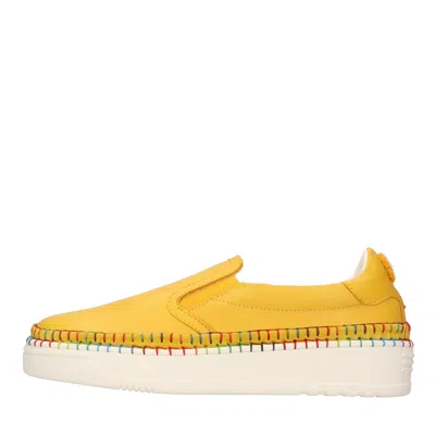 Oa-non-fashion Oa Non-fashion Flat Shoes Yellow In Giallo Vivaci