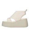 Oa-non-fashion Oa Non-fashion With Heel White In Bianco Chiari E Naturali