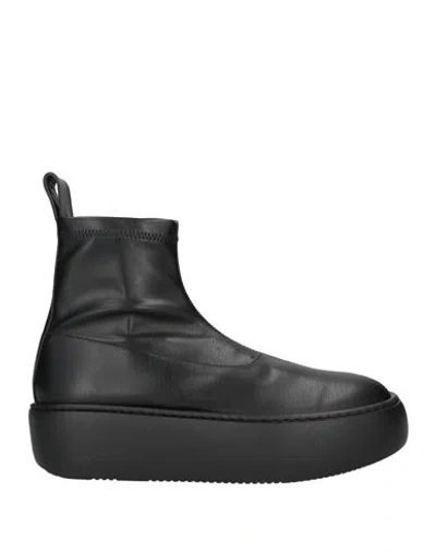 Oa Non-fashion Woman Ankle Boots Black Size 10 Soft Leather