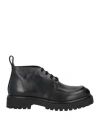 Oa Non-fashion Man Ankle Boots Black Size 9 Calfskin