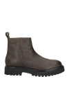 Oa Non-fashion Man Ankle Boots Dark Green Size 9 Leather