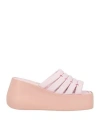 Oa Non-fashion Woman Sandals Pink Size 7 Leather